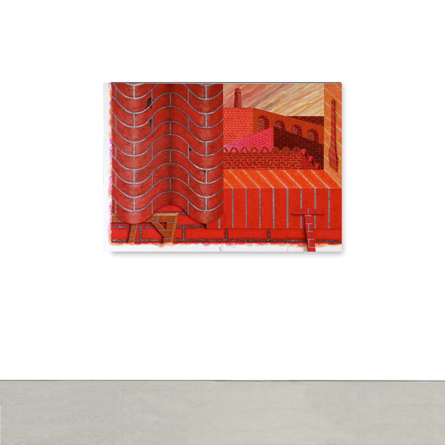 Still life with brick frame