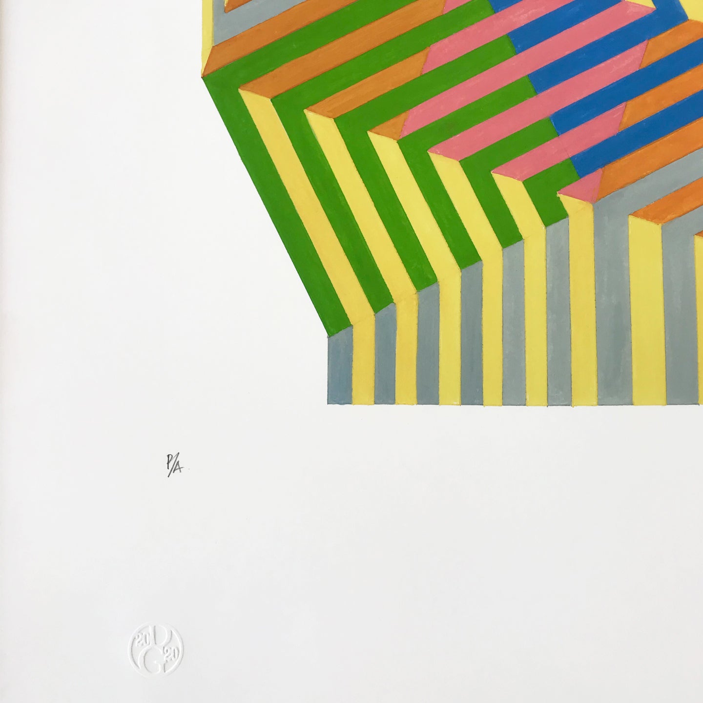 Cornelia Vargas / Superposición de 3 y 2 cuadrados