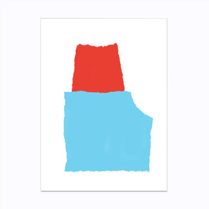 Local III (Light Blue / Red)