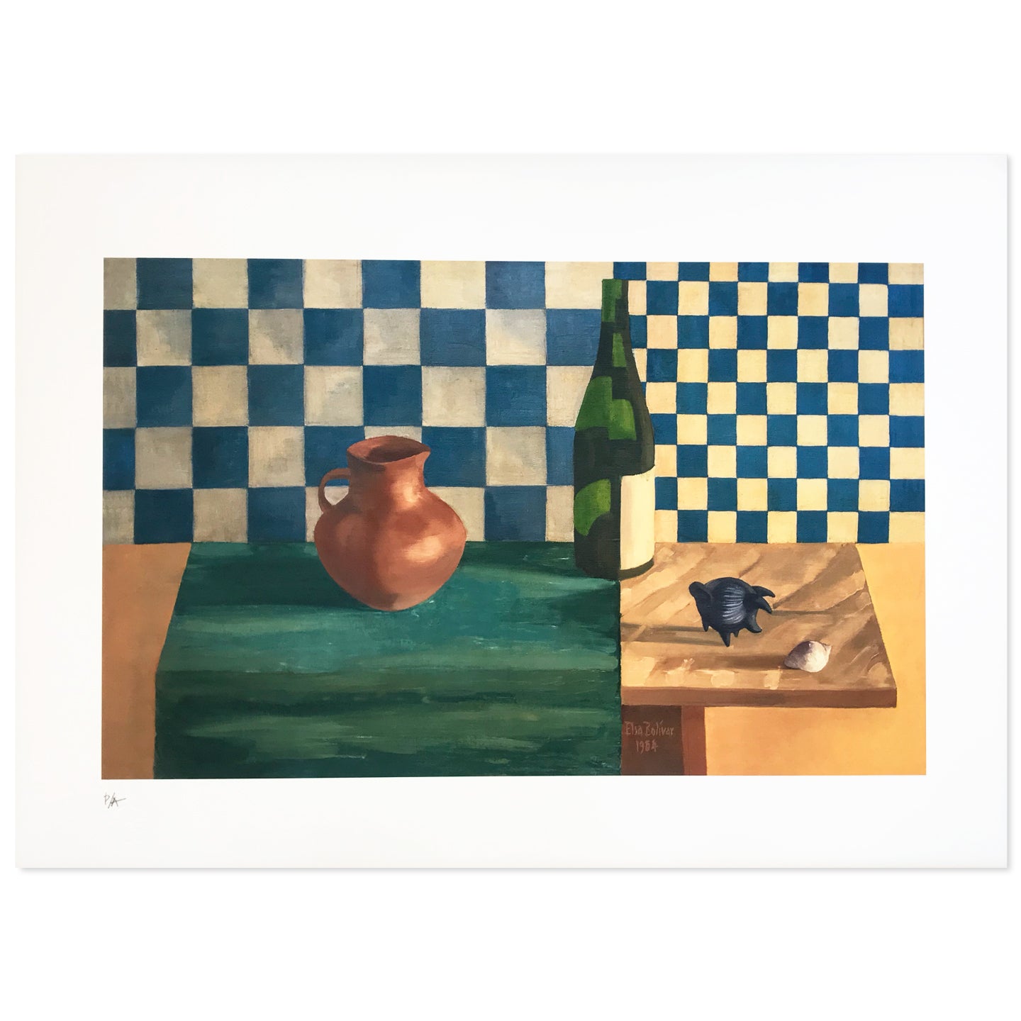 Elsa Bolívar / Objects with a chessboard